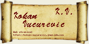Kokan Vučurević vizit kartica